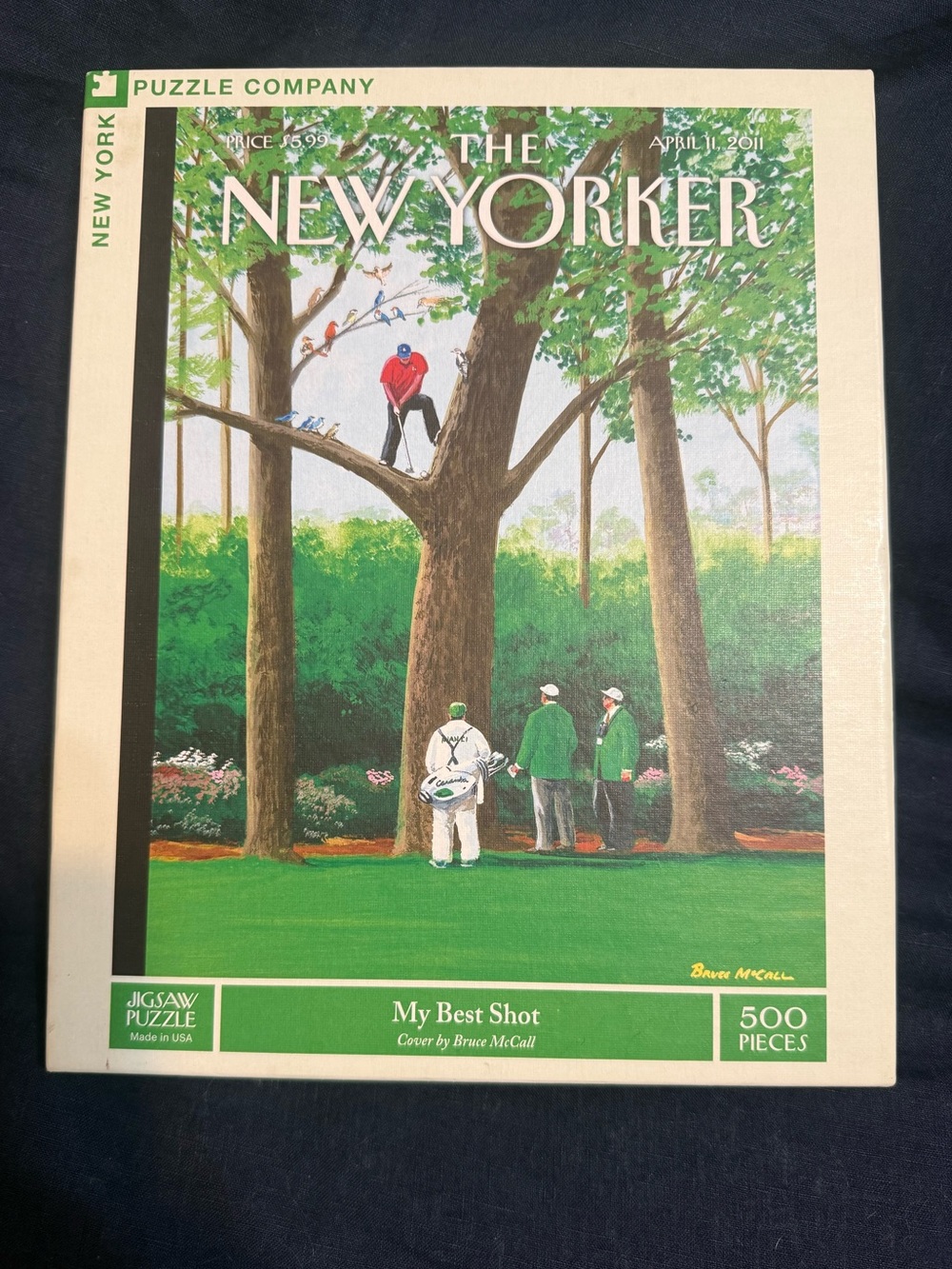 New York Puzzle Company The New Yorker Golf Jigsaw Puzzle - My Best Shot
